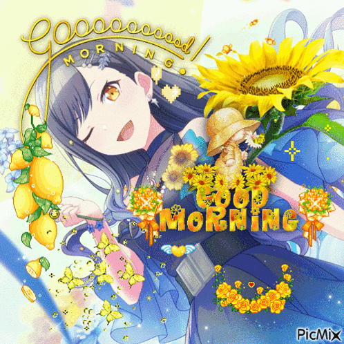 Good Morning от аниме-персонажа